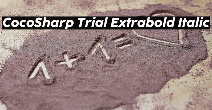 CocoSharp Trial Extrabold Italic Example 1