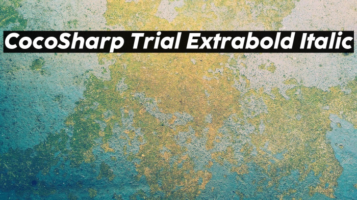 CocoSharp Trial Extrabold Italic Example 3