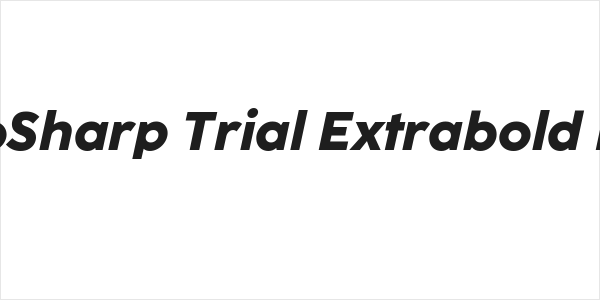 CocoSharp Trial Extrabold Italic Logo