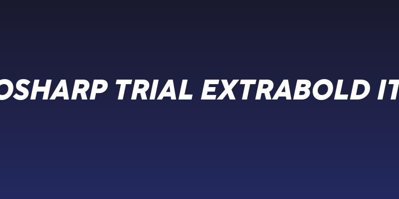 CocoSharp Trial Extrabold Italic Social Header