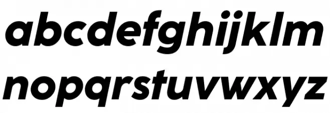 CocoSharp Trial Extrabold Italic Polices MINUSCULES