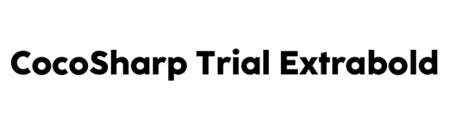 CocoSharp Trial Extrabold  Fuentes Gratis Descargar