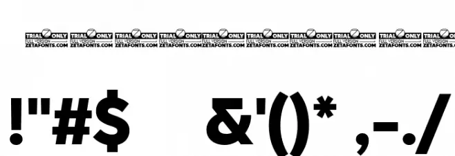 CocoSharp Trial Extrabold Font OTHER CHARS
