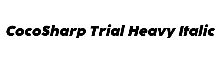 CocoSharp Trial Heavy Italic  Fuentes Gratis Descargar