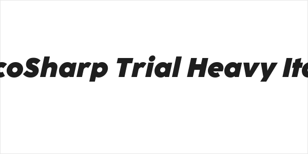 CocoSharp Trial Heavy Italic Logo