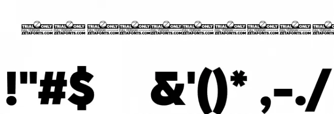 CocoSharp Trial Heavy Font OTHER CHARS