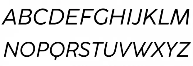 CocoSharp Trial Italic 字体 大写