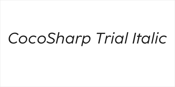 CocoSharp Trial Italic Logo