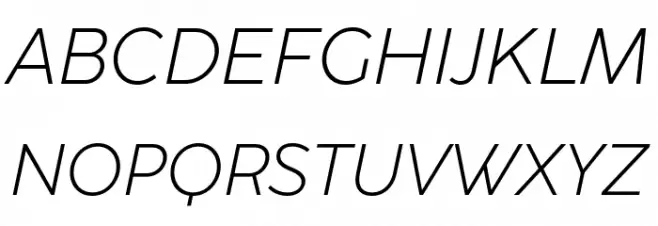 CocoSharp Trial Light Italic Шрифта ВЕРХНИЙ