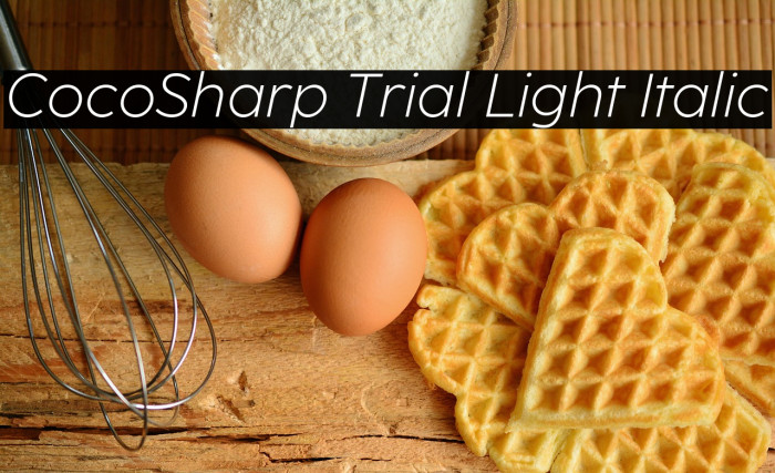 CocoSharp Trial Light Italic Example 3