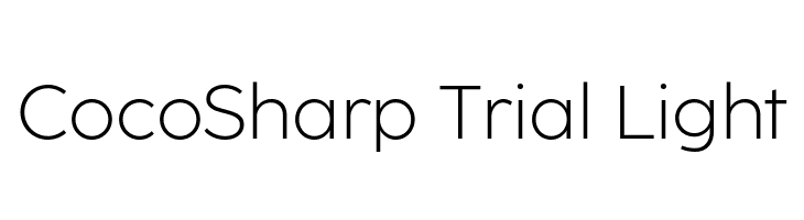 CocoSharp Trial Light  Frei Schriftart Herunterladen