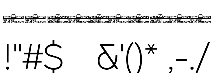 CocoSharp Trial Light Font OTHER CHARS