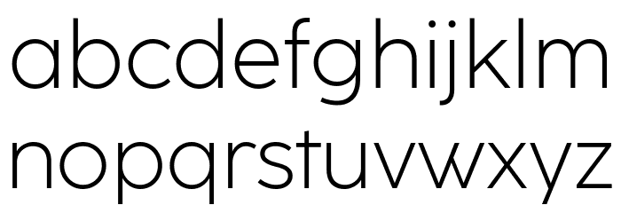 CocoSharp Trial Light Font LOWERCASE