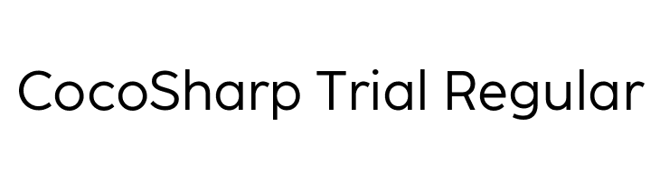 CocoSharp Trial Regular  Frei Schriftart Herunterladen