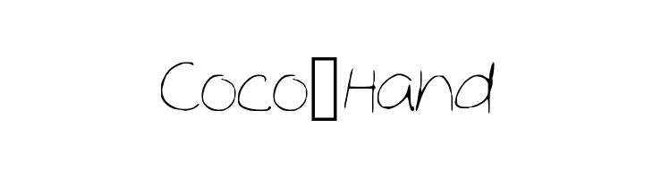 Coco_Hand  フリーフォントのダウンロード