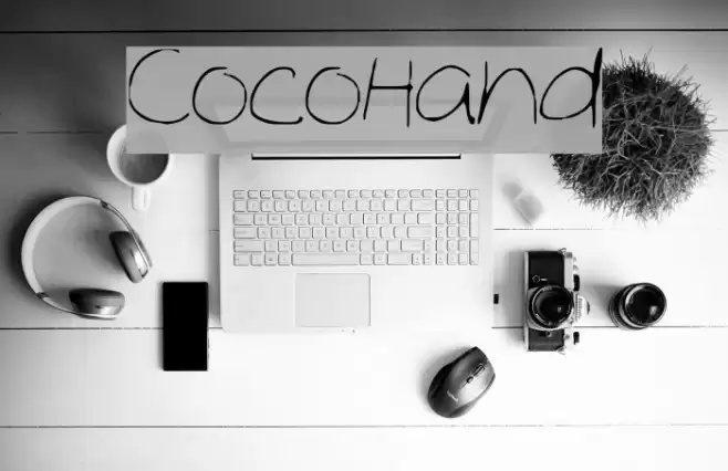 Coco_Hand Font examples