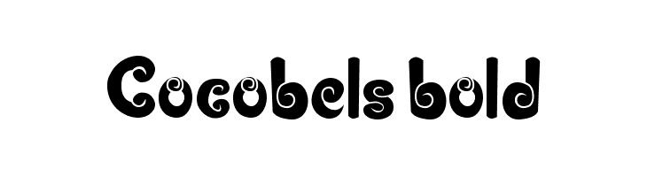 Cocobels bold Шрифта