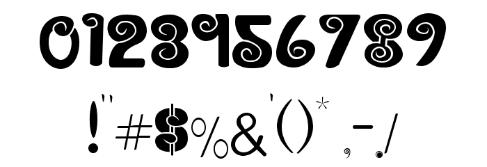 Cocobels bold Font Alte caractere