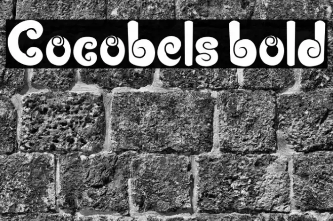 Cocobels bold Font examples
