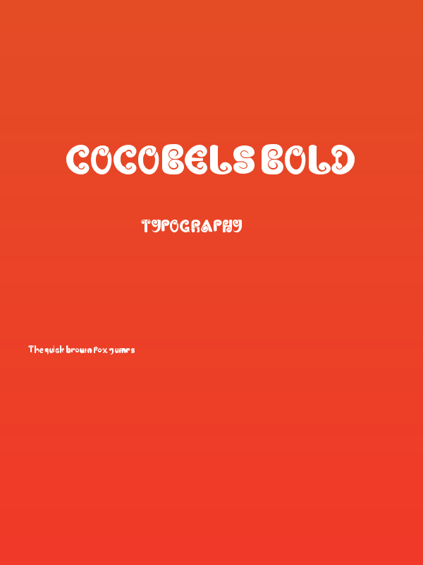 Cocobels bold Poster