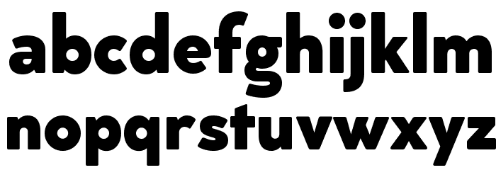 Cocogoose Classic Trial ExtraBold Font LOWERCASE