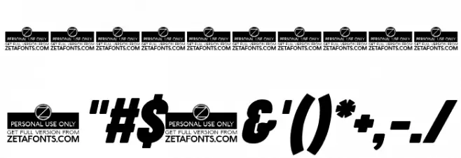 Cocogoose Compressed Trial Bold Italic Font OTHER CHARS