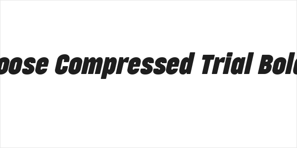 Cocogoose Compressed Trial Bold Italic Logo