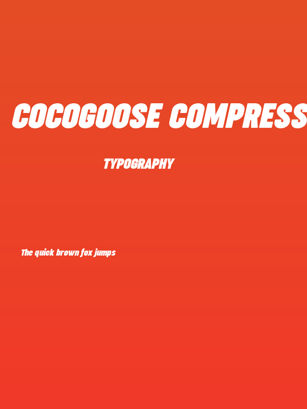 Cocogoose Compressed Trial Bold Italic Poster