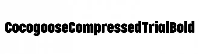 Cocogoose Compressed Trial Bold  Frei Schriftart Herunterladen