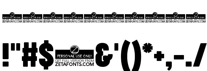 Cocogoose Compressed Trial Bold Font OTHER CHARS