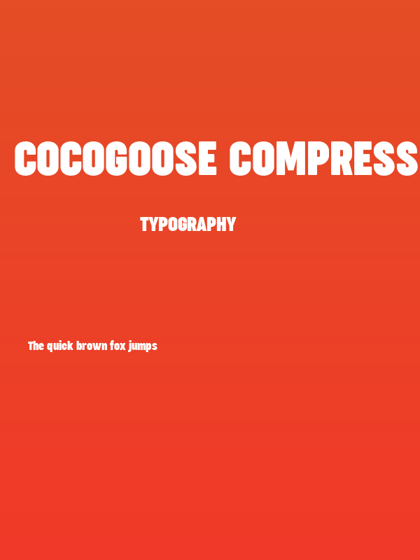 Cocogoose Compressed Trial Bold Poster