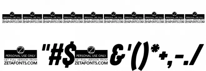 Cocogoose Compressed Trial Italic Font OTHER CHARS