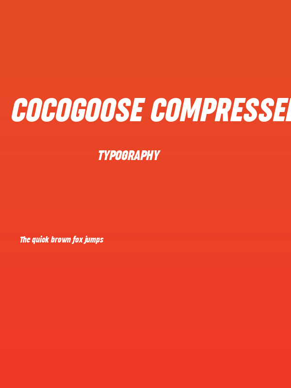 Cocogoose Compressed Trial Italic Poster