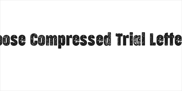 Cocogoose Compressed Trial Letterpress Logo