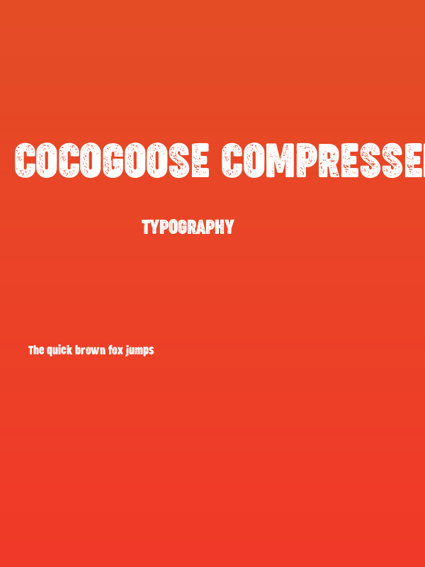 Cocogoose Compressed Trial Letterpress Poster