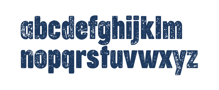 Cocogoose Compressed Trial Letterpress Lowercase