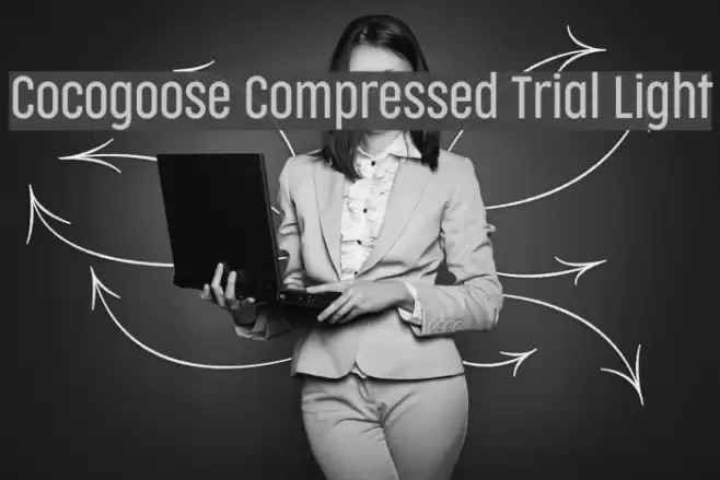 Cocogoose Compressed Trial Light Font examples