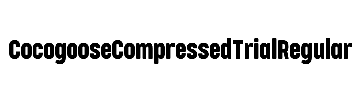 Cocogoose Compressed Trial Regular  Free Fonts Download