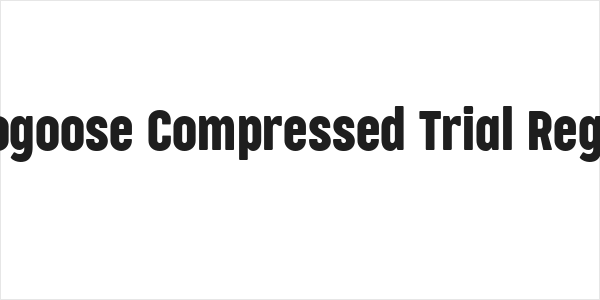 Cocogoose Compressed Trial Regular Logo