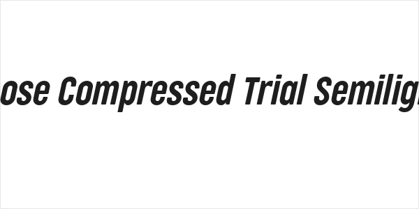Cocogoose Compressed Trial Semilight Italic Logo