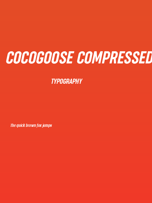 Cocogoose Compressed Trial Semilight Italic Poster