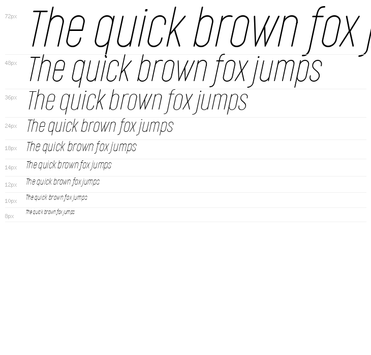 Cocogoose Compressed Trial Thin Italic Waterfall