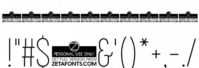 Cocogoose Compressed Trial Thin Font OTHER CHARS