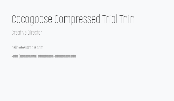 Cocogoose Compressed Trial Thin Business Card