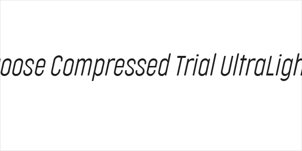 Cocogoose Compressed Trial UltraLight Italic Logo