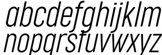 Cocogoose Compressed Trial UltraLight Italic 字体 小写