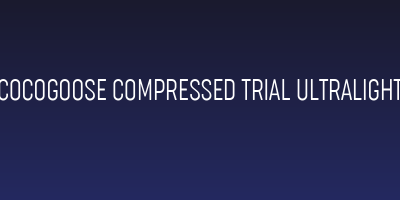 Cocogoose Compressed Trial UltraLight Social Header