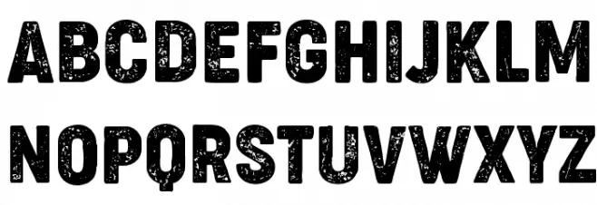 Cocogoose Condensed Letterpress Fuentes MAYÚSCULAS
