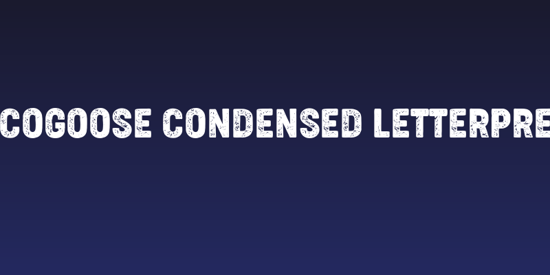 Cocogoose Condensed Letterpress Social Header