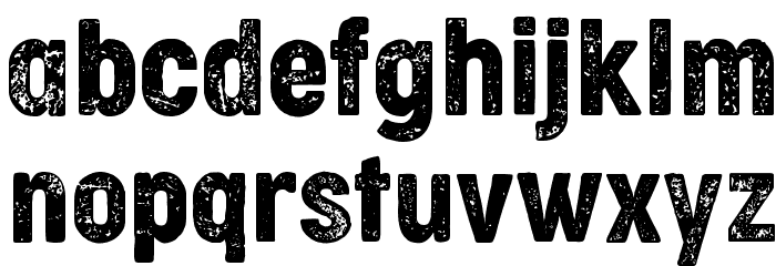 Cocogoose Condensed Letterpress Font LOWERCASE